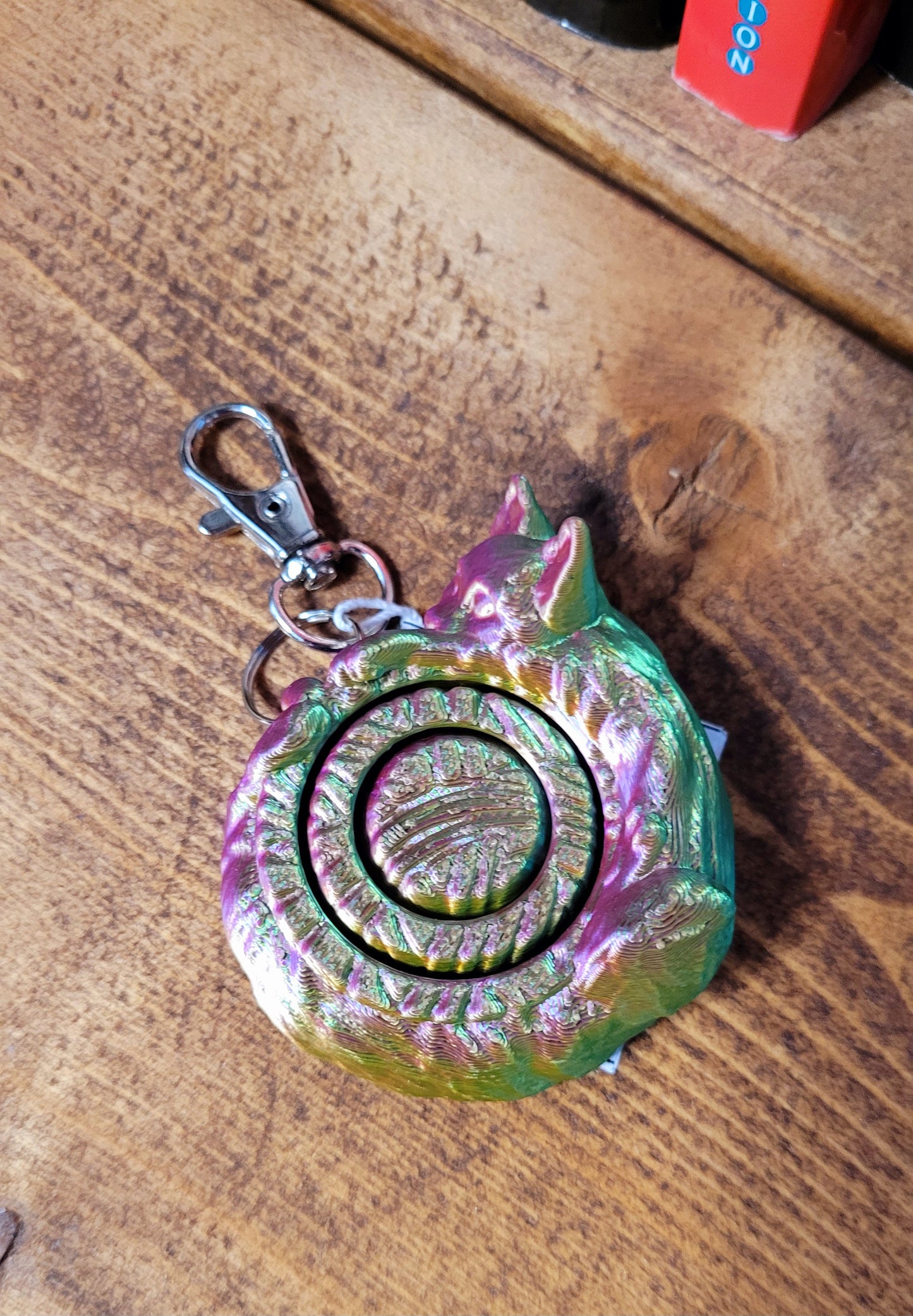 Cat Spinner Keychain