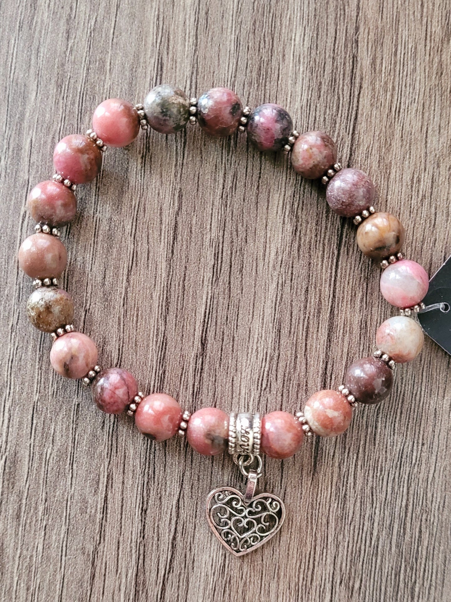 Pink Rhodonite Bracelet