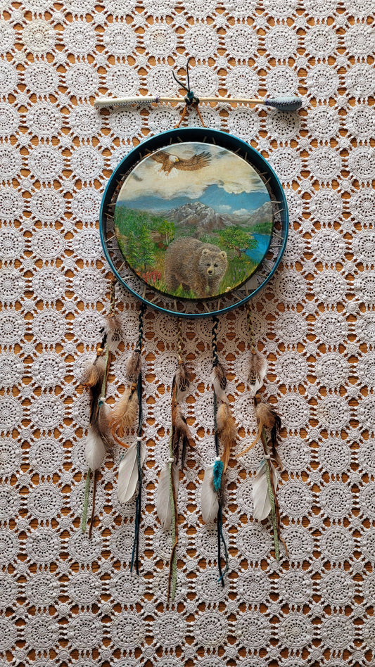 12" Drum/Tambourine Wall Hanging