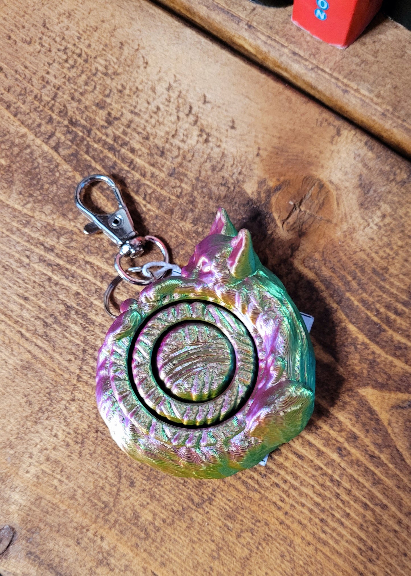 Cat Spinner Keychain