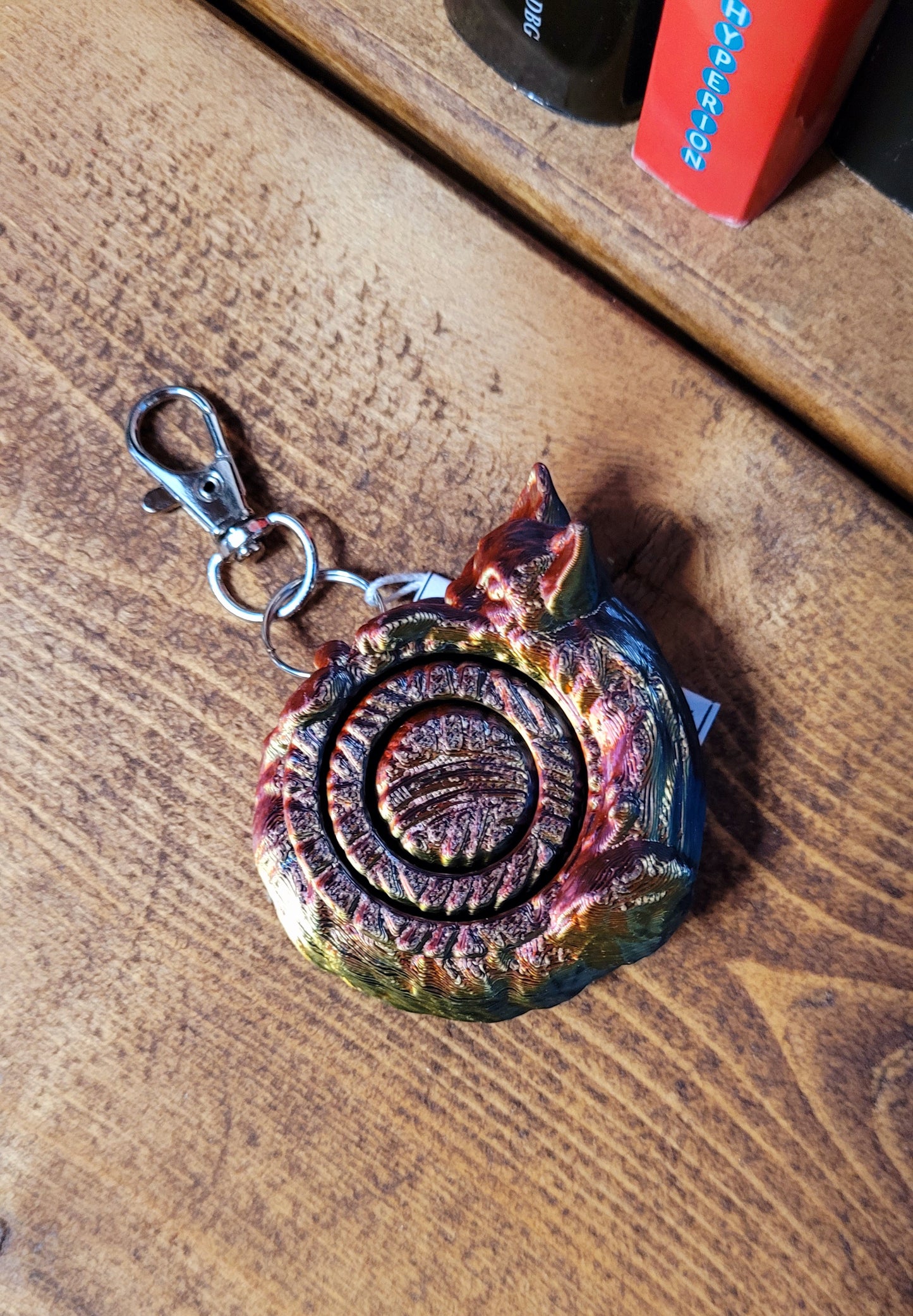 Cat Spinner Keychain