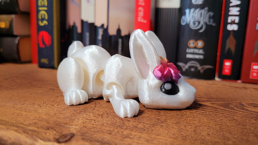 White Bunny with Bow