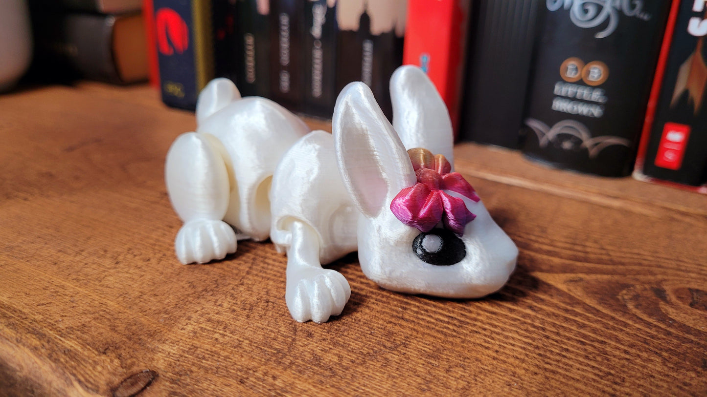White Bunny with Bow