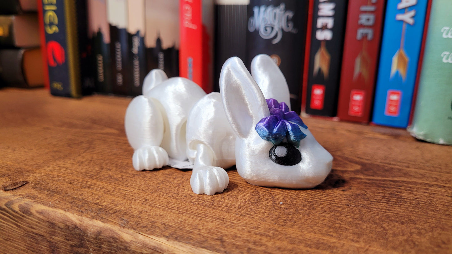White Bunny with Bow