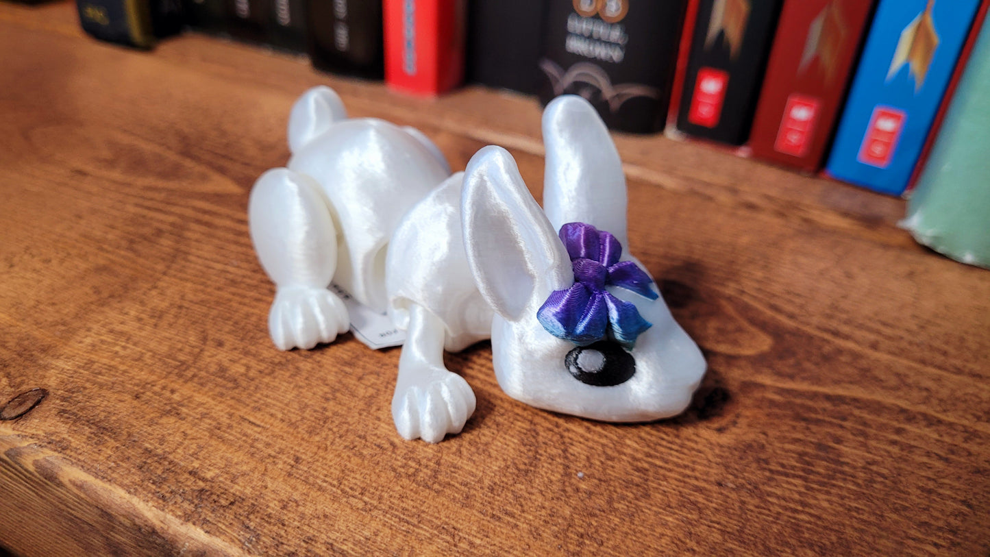 White Bunny with Bow